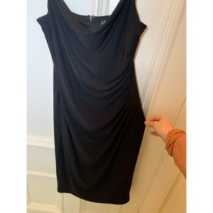 Ralph Lauren form fitted, lined black dress size 8